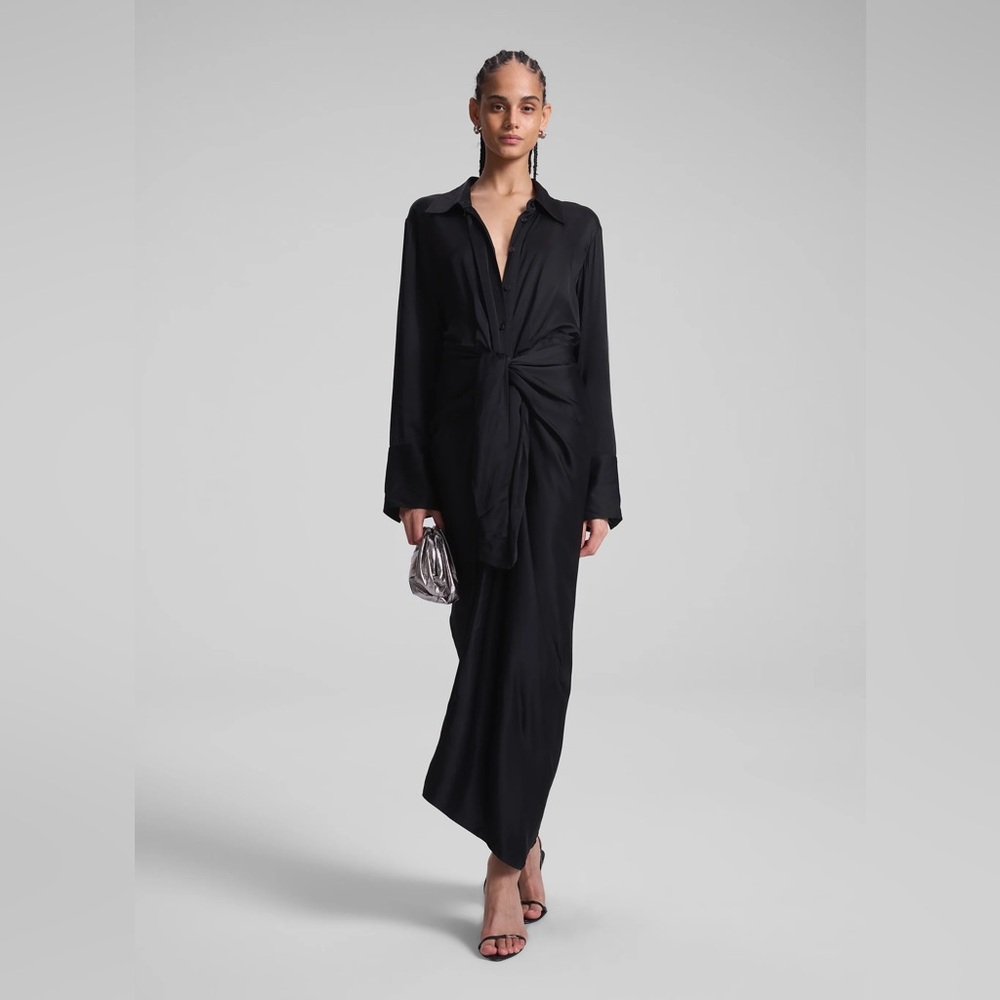 A.L.C. Black Long Sleeve Dress